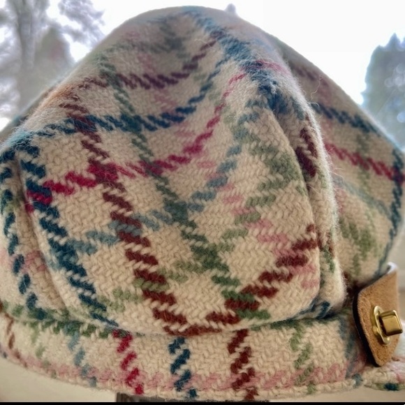 🦄RARE COACH CLASSIC TATTERSALL PLAID NEWSBOY NWOT, PRISTINE CONDITION - Picture 5 of 10